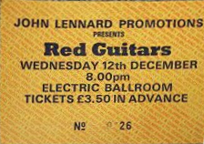 Electric Ballroom Ticket, 12/12/1984.