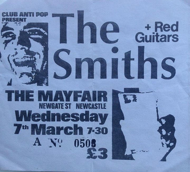 Supporting the Smiths at the Mayfair, Newcastle, 07/03/1984.