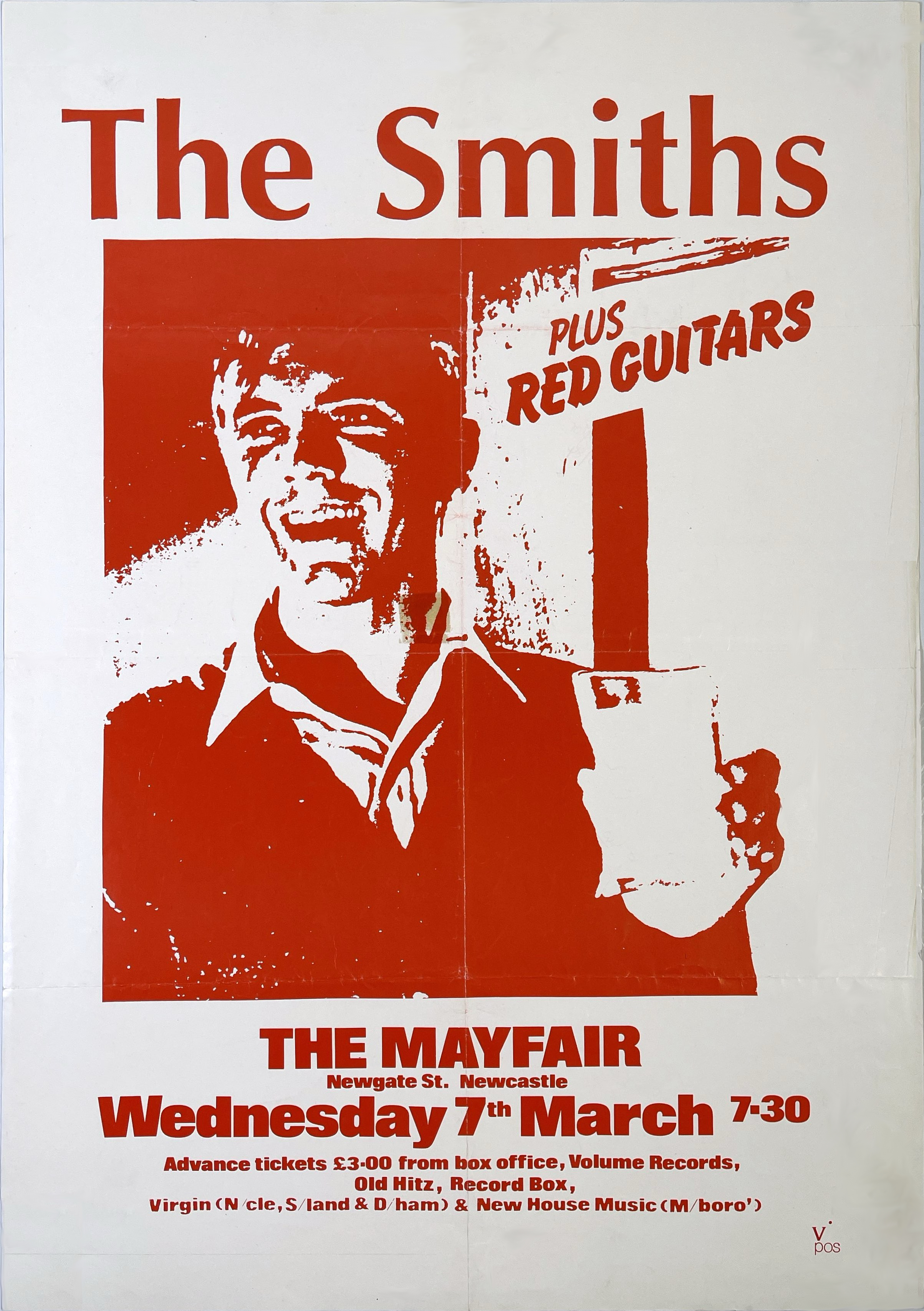 Supporting the Smiths at the Mayfair, Newcastle, 07/03/1984.